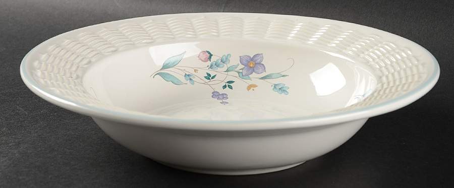 April Large Bowl with Wicker Trim by Pfaltzgraff-1