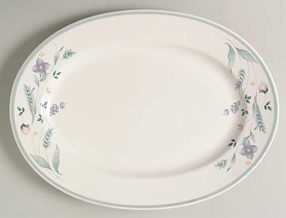 April 12" Oval Serving Platter by Pfaltzgraff-1