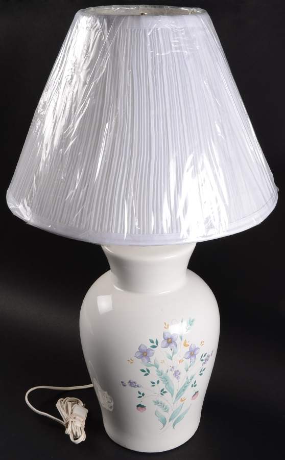 April 24" Electric Lamp & Shade by Pfaltzgraff-1