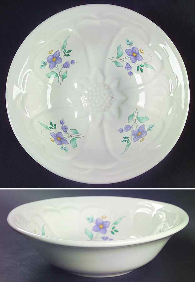 April 7" Floral Embossed Bowl by Pfaltzgraff-1