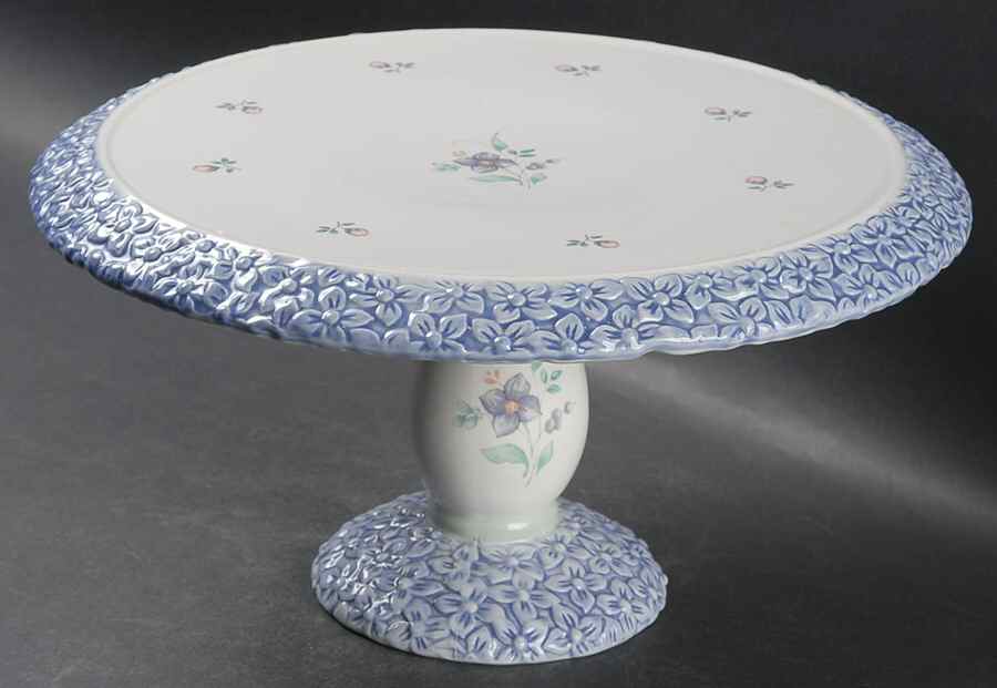 April 12" Diameter Pedestal Cake Stand by Pfaltzgraff-1
