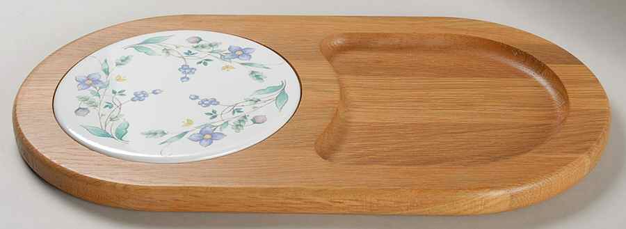 April Cheese & Cracker-Oval Wood Tray by Pfaltzgraff-1