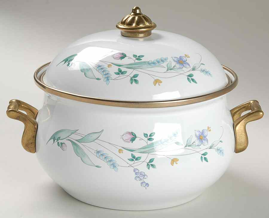 April 2 Quart Metal Covered Casserole by Pfaltzgraff-1