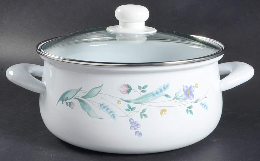 April 4 Quart Metal Dutch Oven with Glass Lid by Pfaltzgraff-1