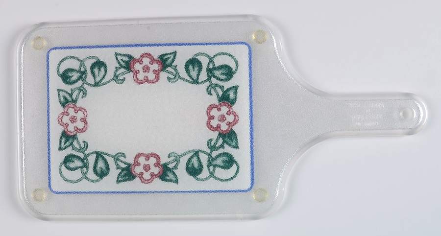 Arbor Vine Acrylic 1 Handle Rectangular Cutting Board by Pfaltzgraff-1