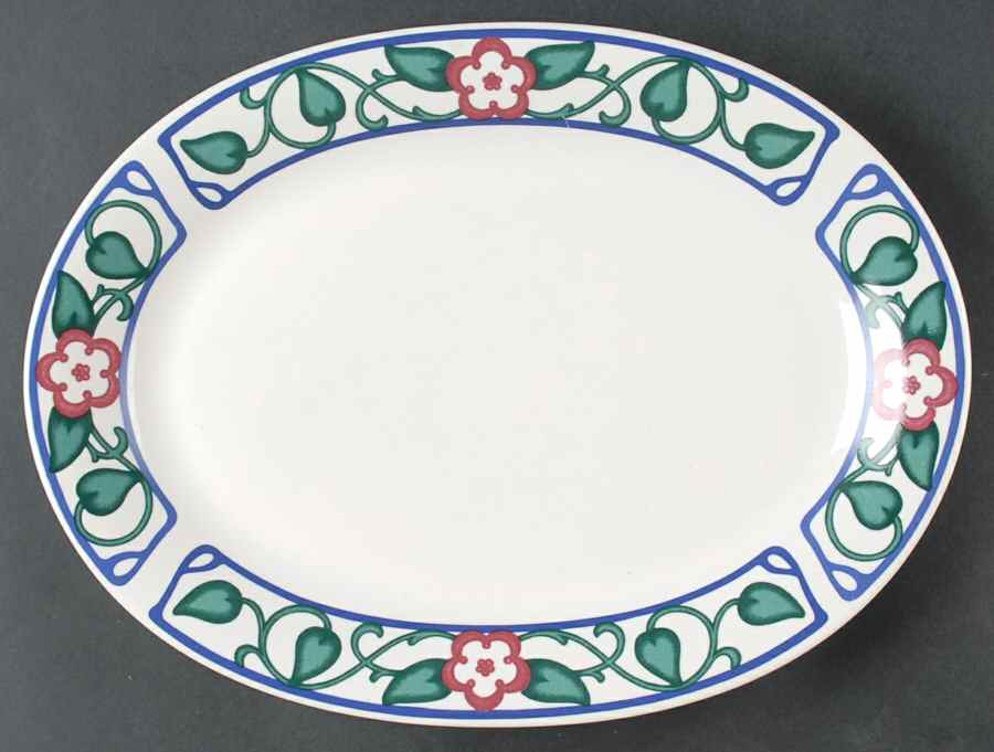 Arbor Vine 12" Oval Serving Platter by Pfaltzgraff-1