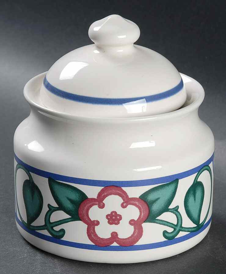 Arbor Vine Sugar Bowl & Lid by Pfaltzgraff-1