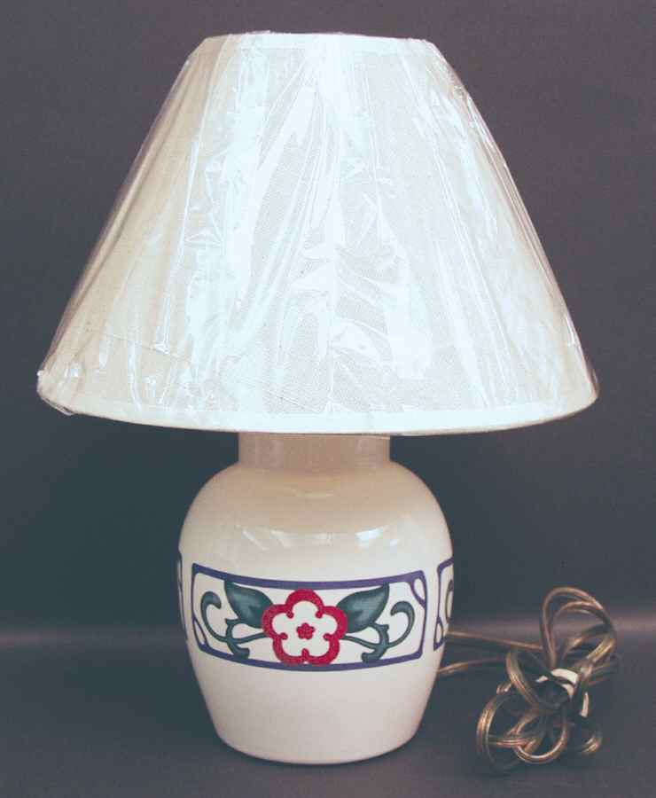 Arbor Vine Electric Lamp & Shade by Pfaltzgraff-1