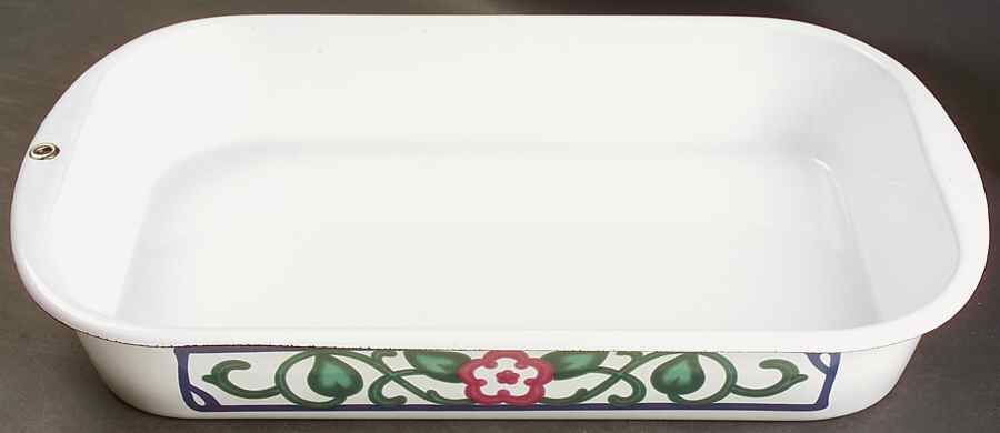 Arbor Vine 15" Metal Rectangular Baker by Pfaltzgraff-1