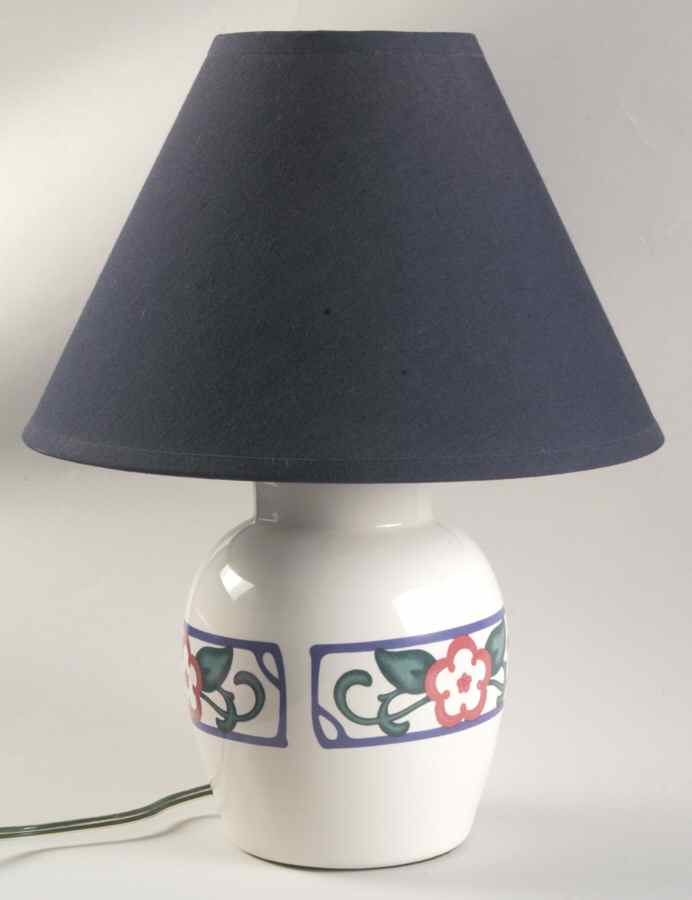 Arbor Vine 12" Electric Lamp & Shade by Pfaltzgraff-1