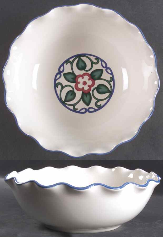 Arbor Vine Large Round Fluted Bowl by Pfaltzgraff-1