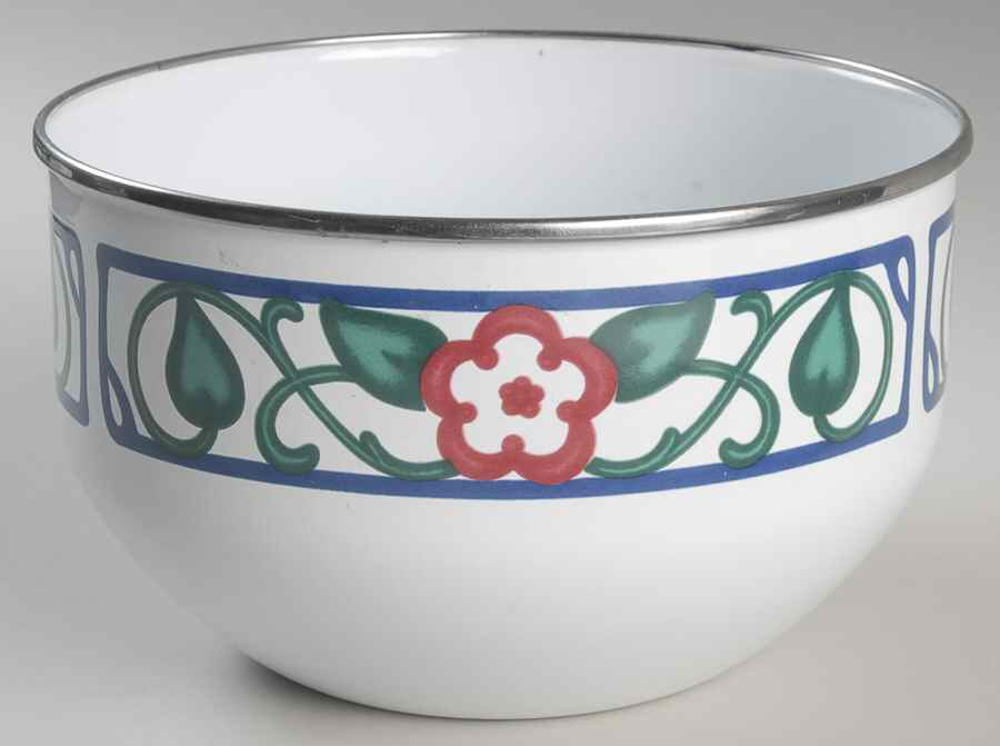 Arbor Vine 7 3/4" Metal Bowl by Pfaltzgraff-1
