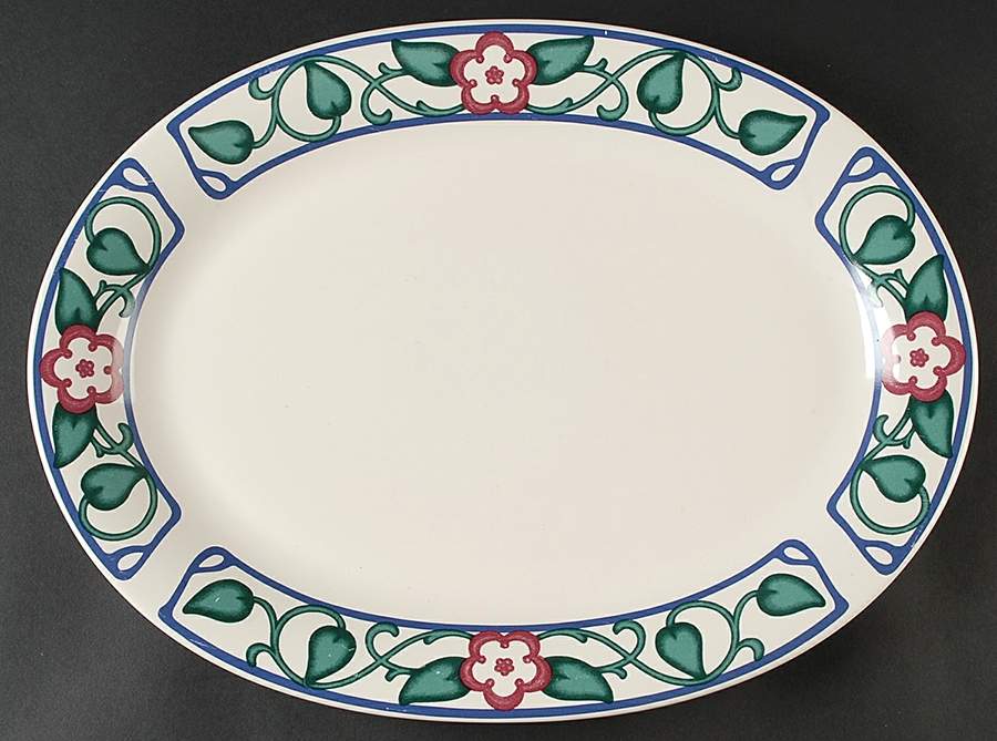 Arbor Vine 16" Oval Serving Platter by Pfaltzgraff-1
