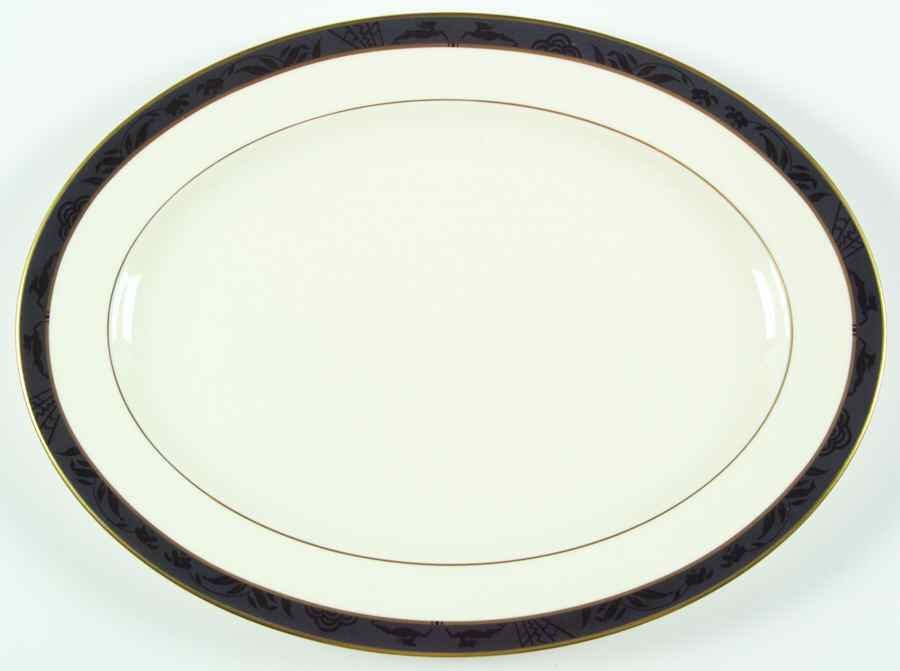 Astoria 14" Oval Serving Platter by Pfaltzgraff-1
