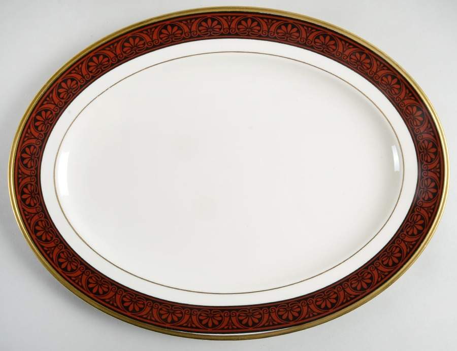 Athens 14" Oval Serving Platter by Pfaltzgraff-1