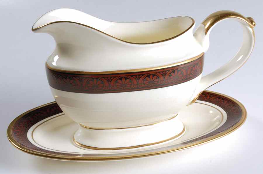 Athens Gravy Boat & Underplate by Pfaltzgraff-1
