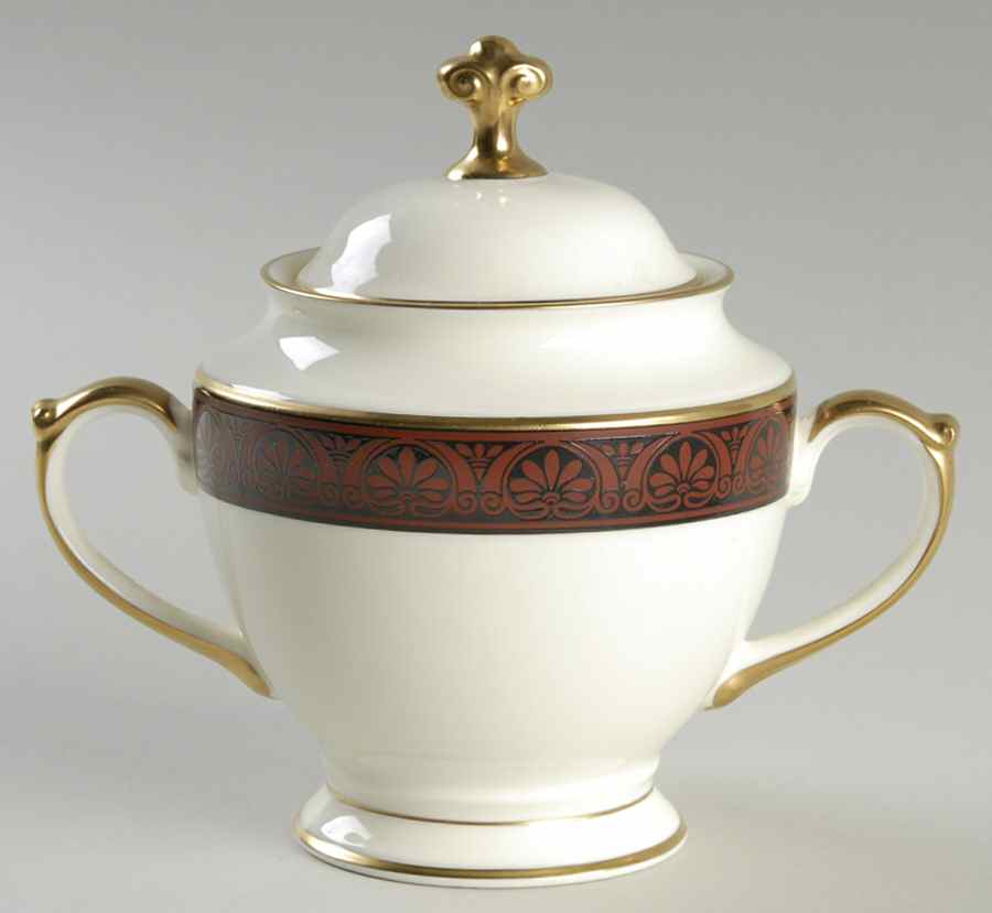 Athens Sugar Bowl & Lid by Pfaltzgraff-1