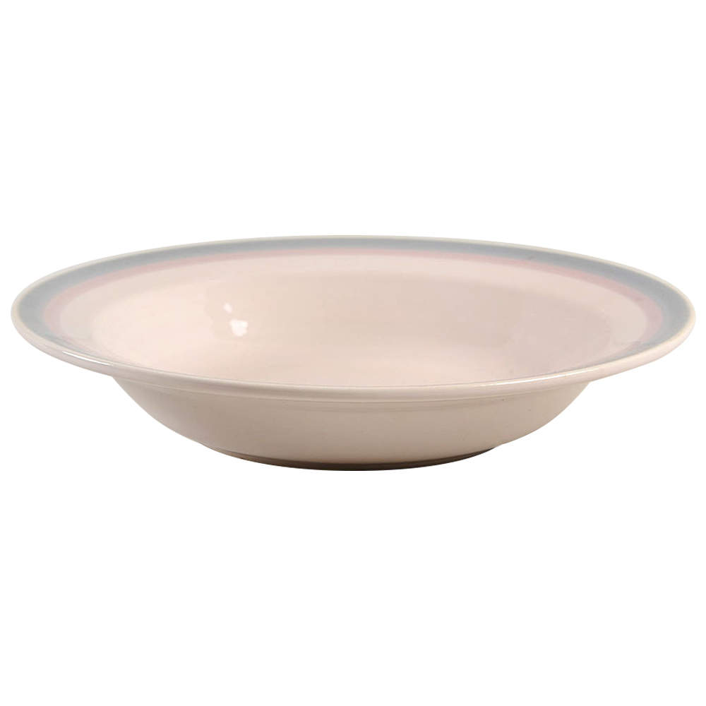 Aura Pink Rim Soup Bowl by Pfaltzgraff-1