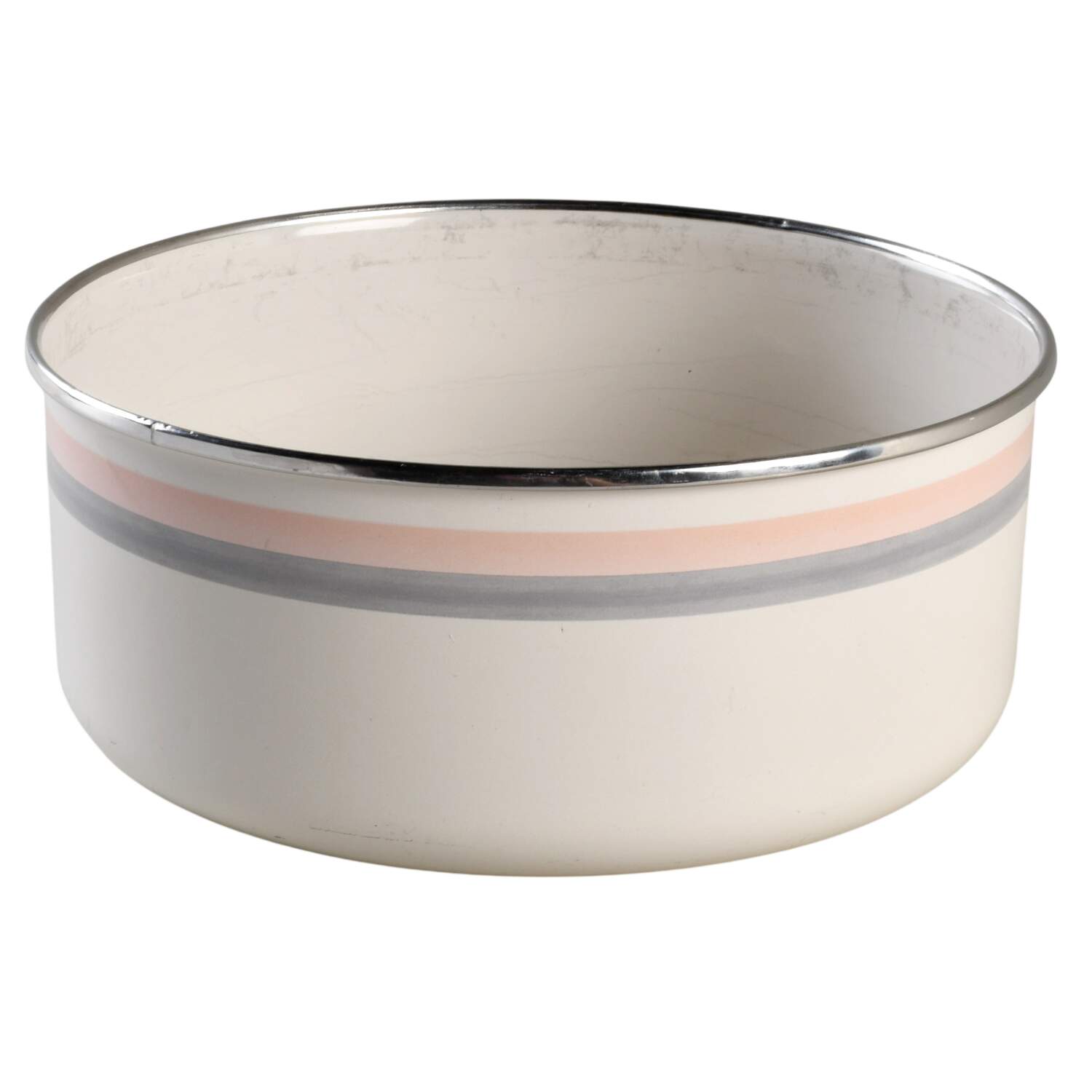 Aura Pink 6 5/8" Metal Bowl by Pfaltzgraff-1