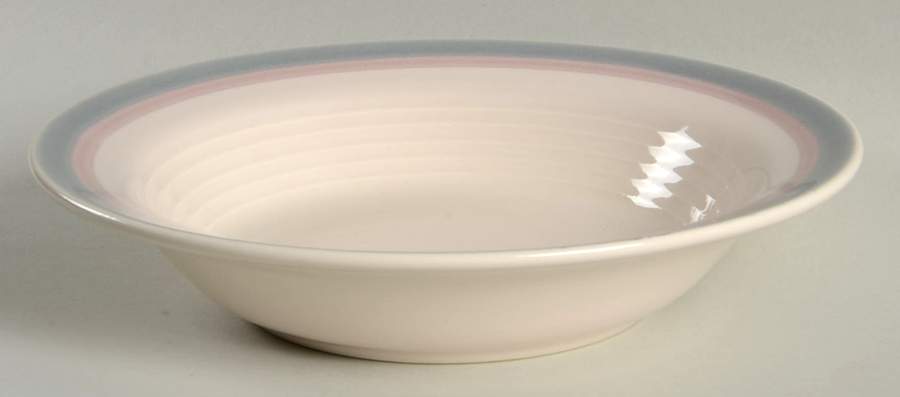 Aura Pink Rim Soup Bowl by Pfaltzgraff-1