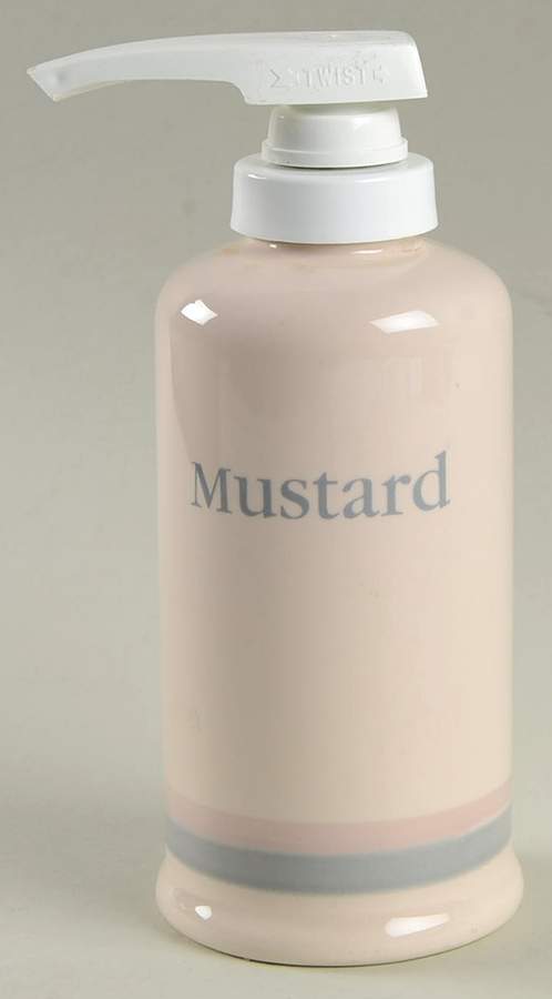 Aura Pink Mustard Dispenser by Pfaltzgraff-1