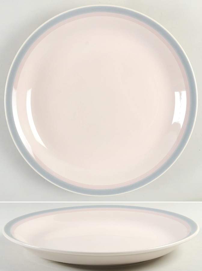 Aura Pink Deep Round Platter by Pfaltzgraff-1