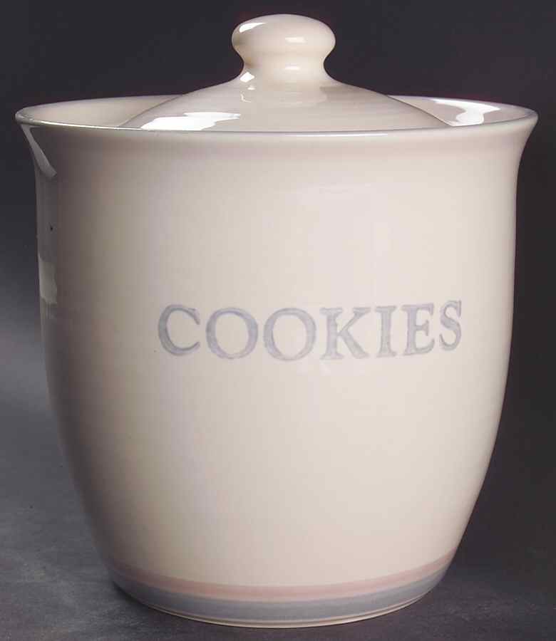 Aura Pink Cookie Jar & Lid by Pfaltzgraff-1