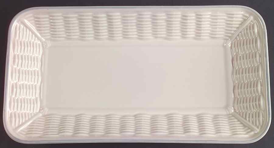 Aura Pink Bread Basket Tray by Pfaltzgraff-1