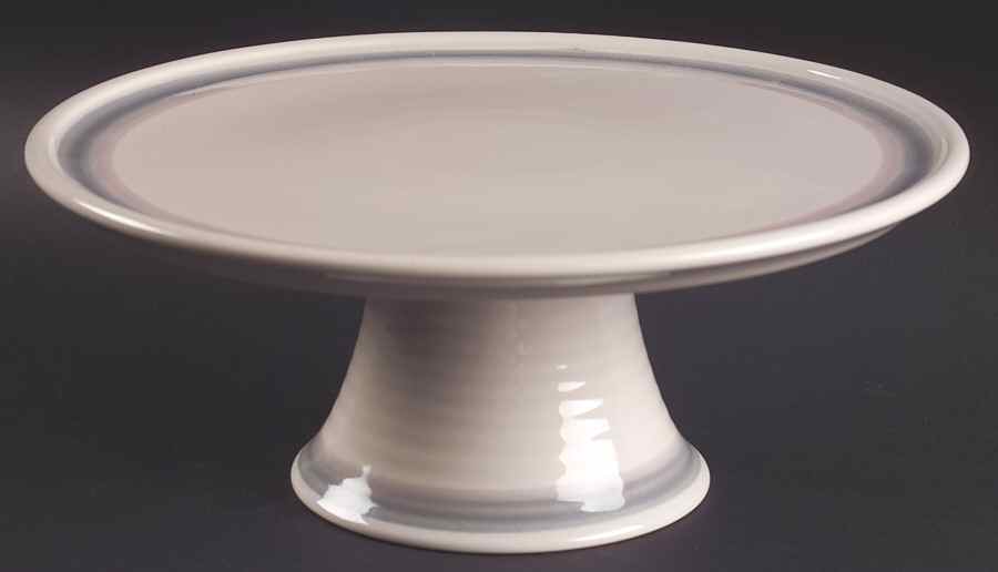 Aura Pink 11" Diameter Pedestal Cake Stand by Pfaltzgraff-1