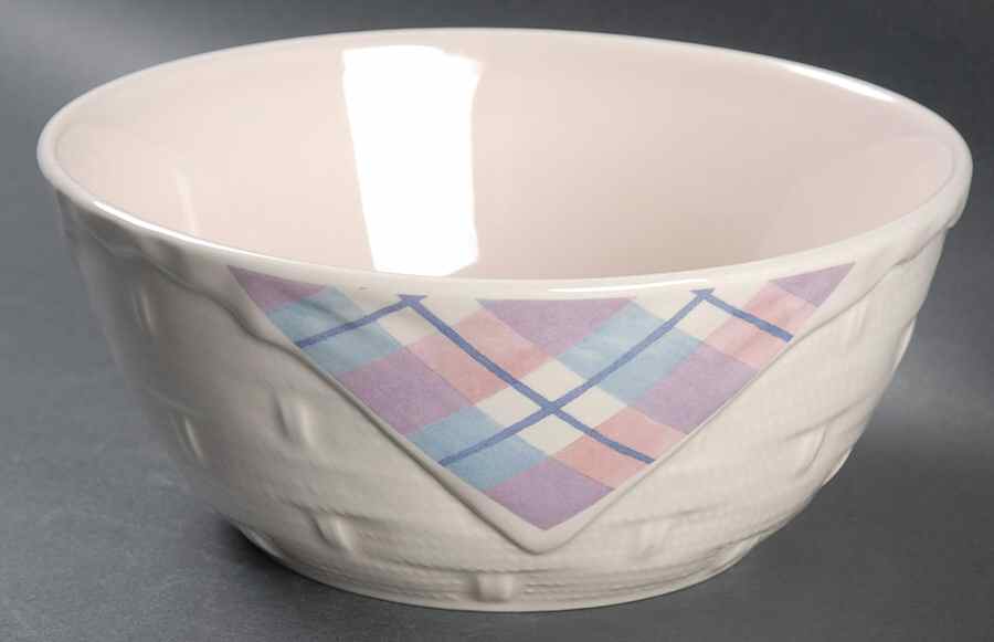 Aura Pink Basket Bowl by Pfaltzgraff-1