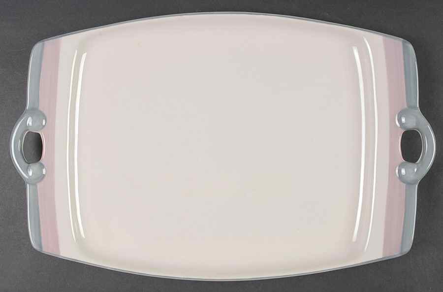 Aura Pink 14" Rectangular Serving Platter by Pfaltzgraff-1