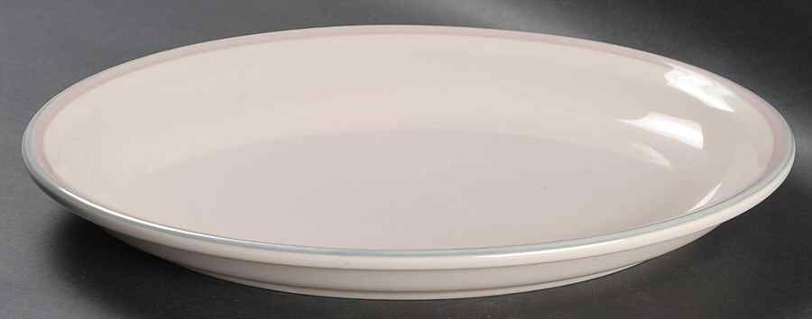 Aura Pink 13" Deep Oval Serving Platter by Pfaltzgraff-1