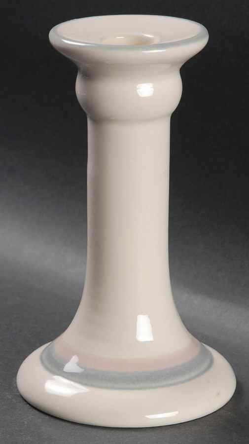 Aura Pink 6" Candlestick by Pfaltzgraff-1