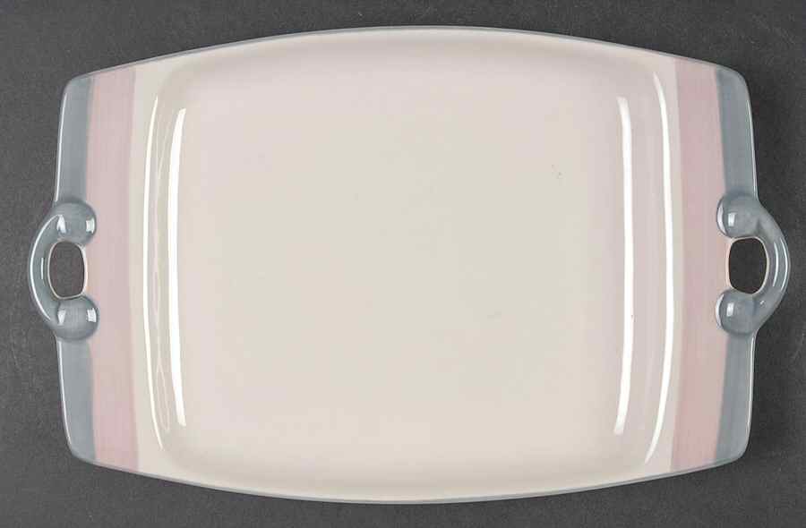 Aura Pink 10" Rectangular Serving Platter by Pfaltzgraff-1