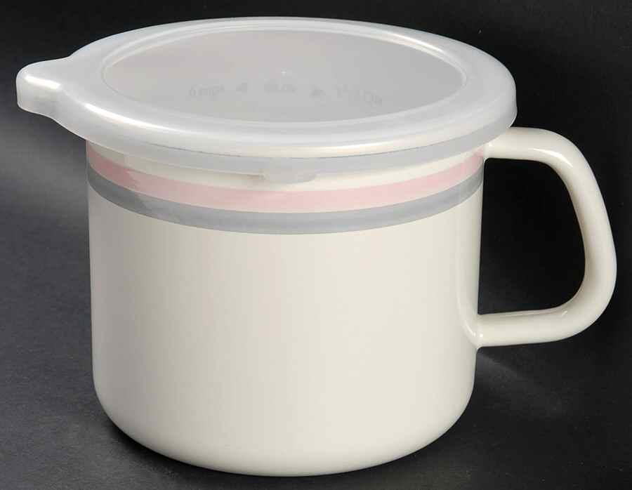 Aura Pink 4-In-1 Metal Measuring Cup with Plastic Lid by Pfaltzgraff-1