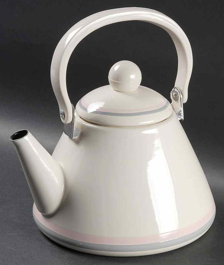Aura Pink Metal Kettle & Lid by Pfaltzgraff-1