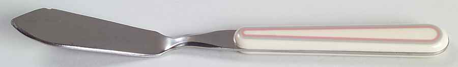 Aura Pink Flat Handle Master Butter Knife by Pfaltzgraff-1