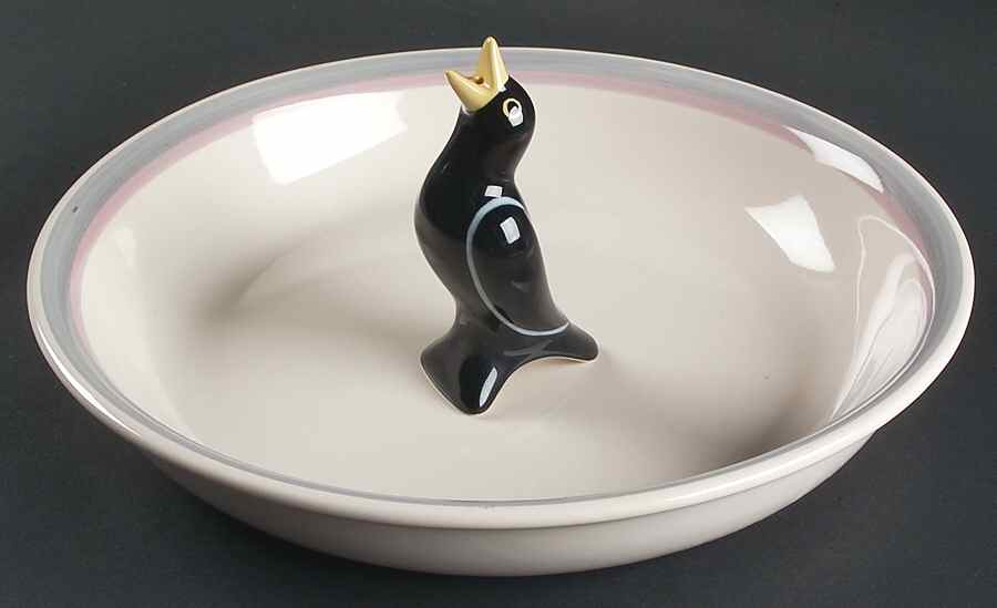 Aura Pink 10" Pie Baking Plate with Pie Bird by Pfaltzgraff-1