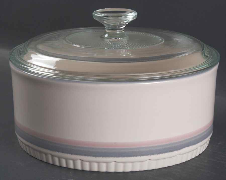 Aura Pink 2.5 Quart Round Covered Baker by Pfaltzgraff-1