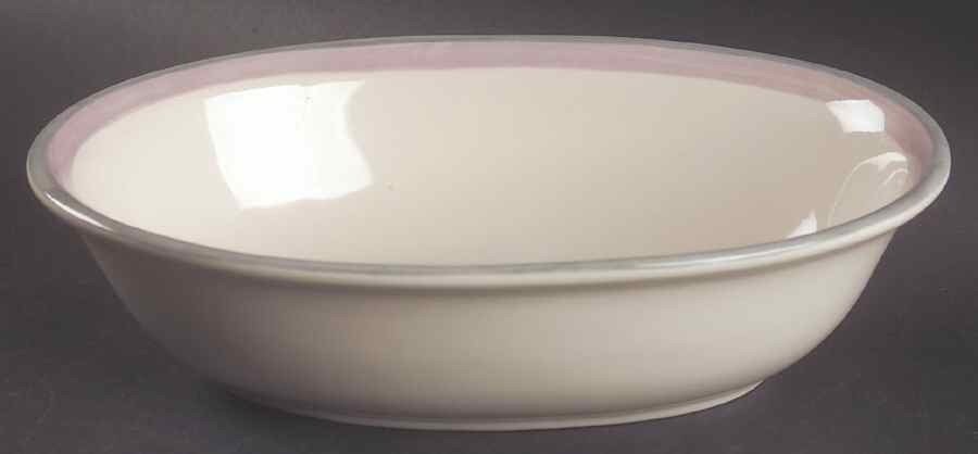 Aura Pink 8" Oval Vegetable Bowl by Pfaltzgraff-1