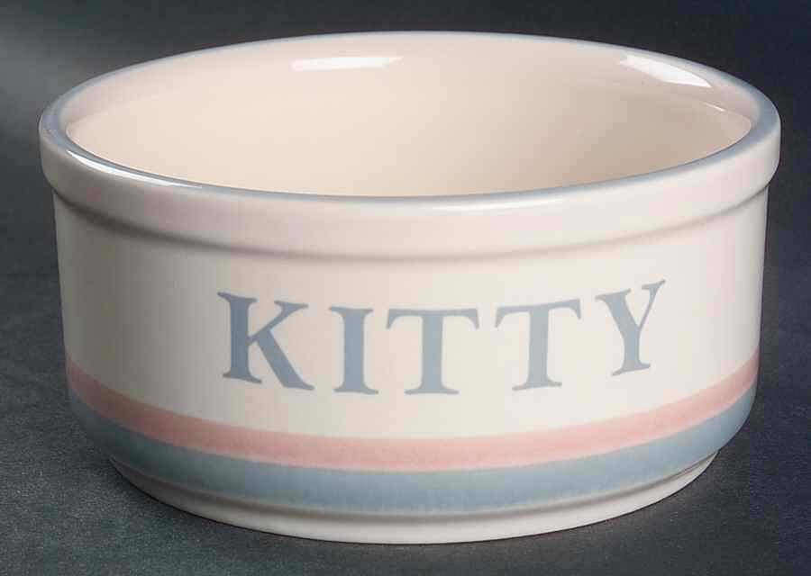 Aura Pink Kitty Pet Bowl by Pfaltzgraff-1
