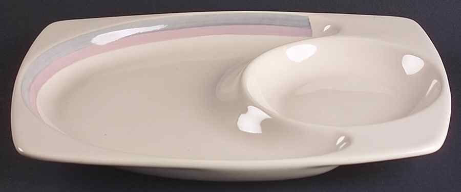 Aura Pink 11" Rectangular Snack Tray by Pfaltzgraff-1
