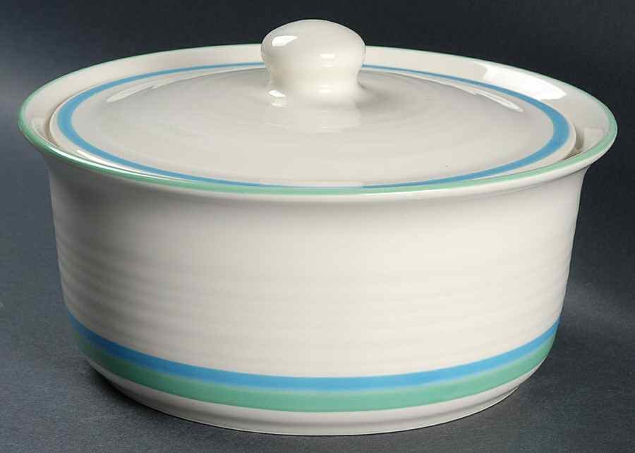 Bay Breeze 2 Qt Round Covered Casserole by Pfaltzgraff-1