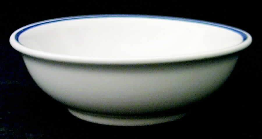 Banded Blue Coupe Cereal Bowl by Pfaltzgraff-1
