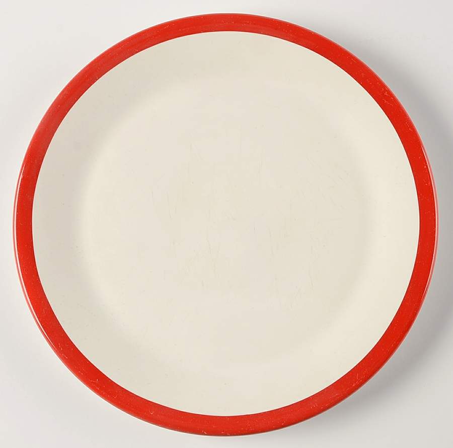 Banded Red Salad Plate by Pfaltzgraff-1
