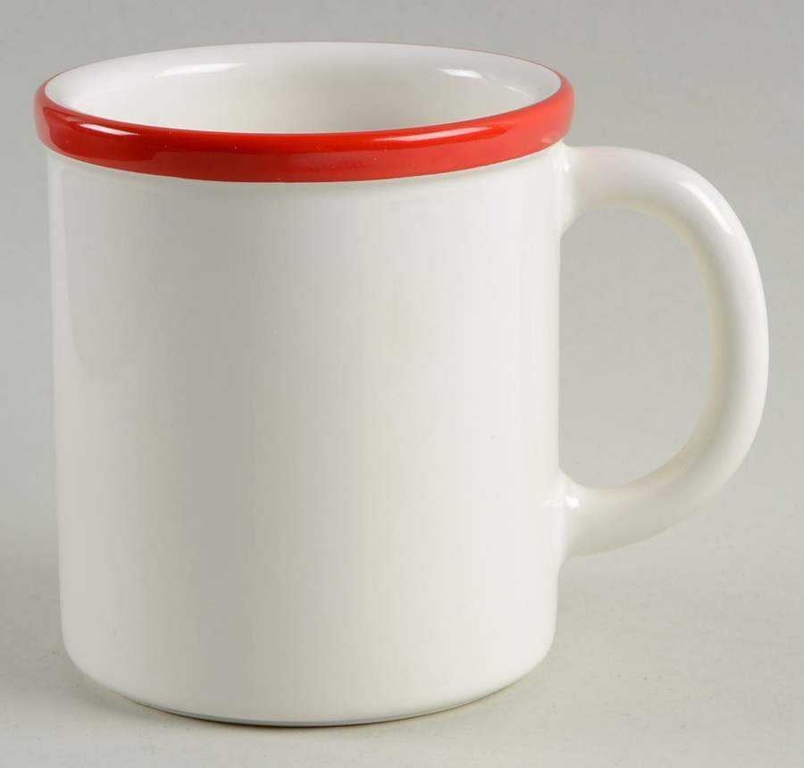 Banded Red Mug by Pfaltzgraff-1