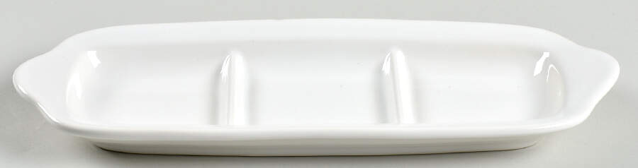 Basic White 3-Part Relish by Pfaltzgraff-1