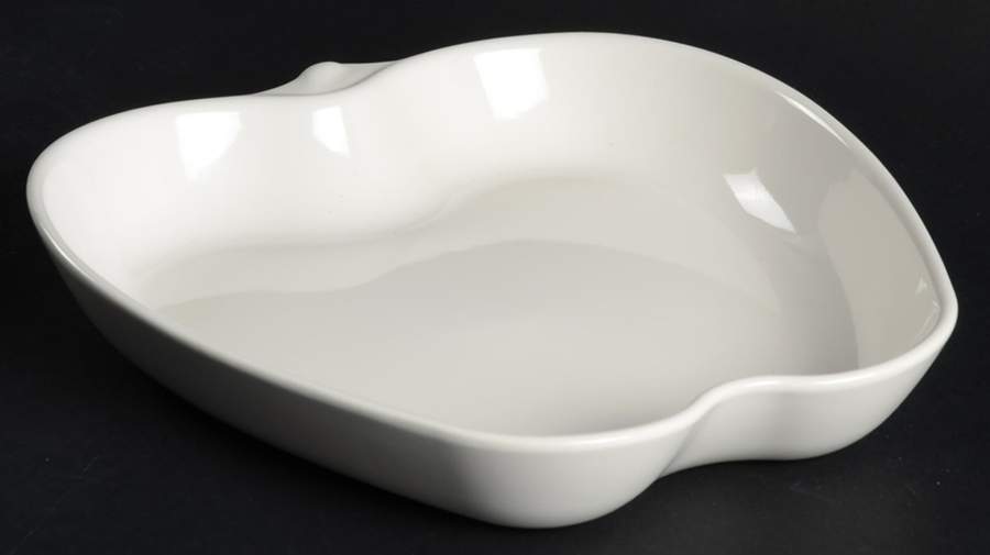 Basic White Apple Shaped Baker by Pfaltzgraff-1