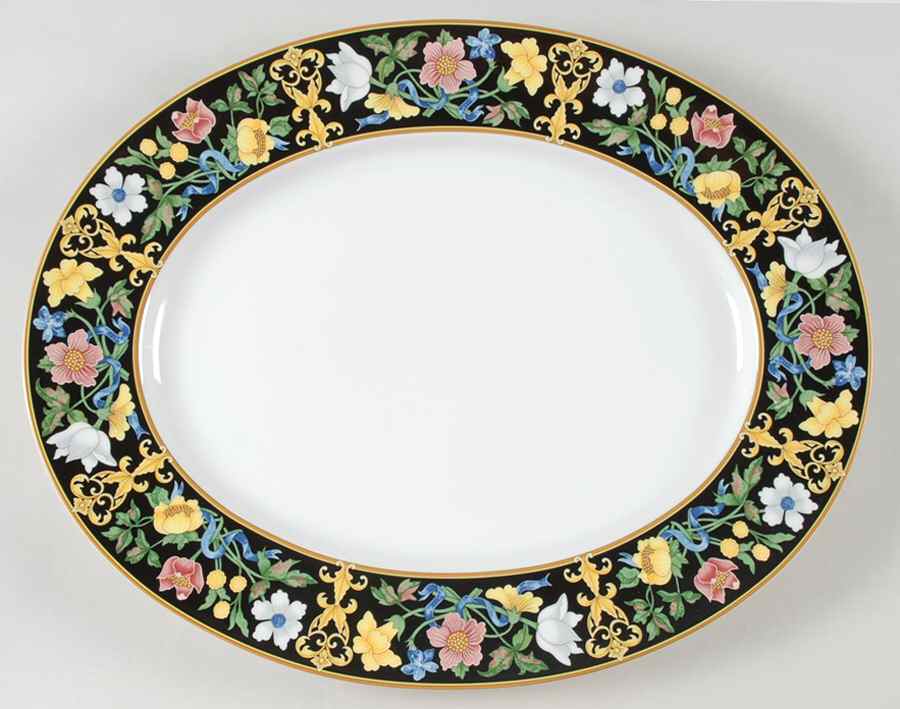 Bella Donna 14" Oval Serving Platter by Pfaltzgraff-1