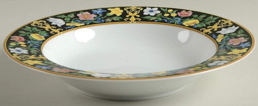 Bella Donna Large Rim Soup Bowl by Pfaltzgraff-1